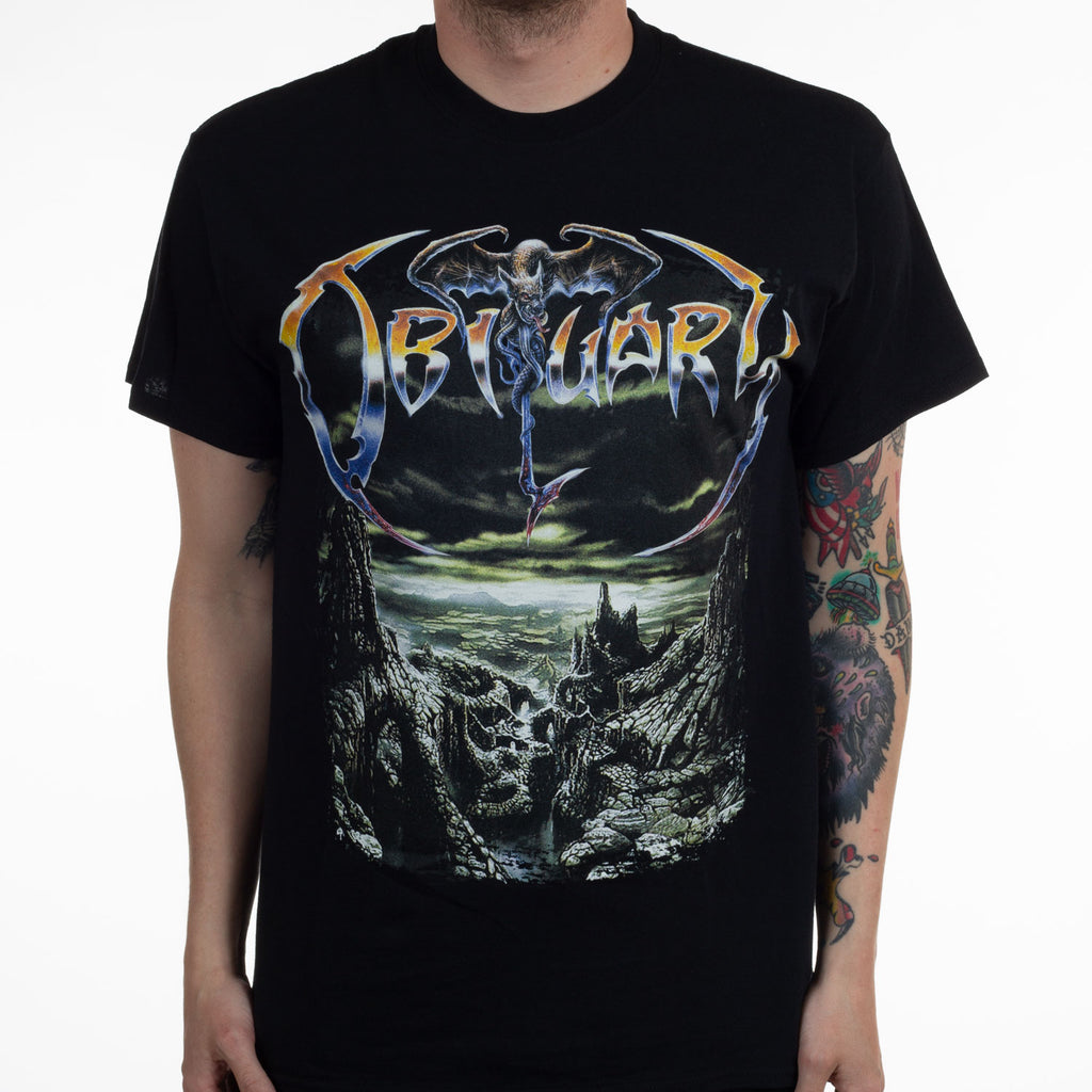 Vintage Fashion Obituaries - Fit Obituary Band Graphic Cotton T-shirt