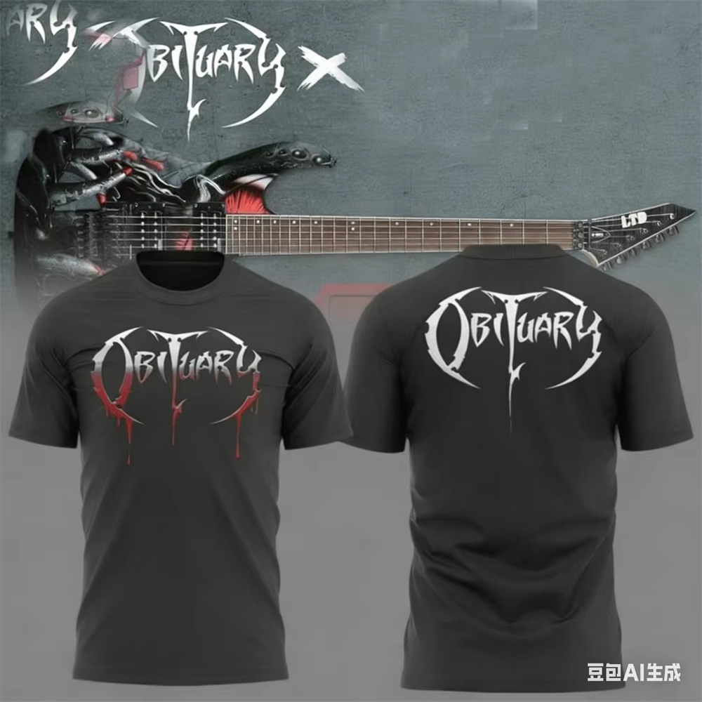 New Hot Vintage Rock Obituary  - Vintage Fashion Obituaries ulasan dan harga