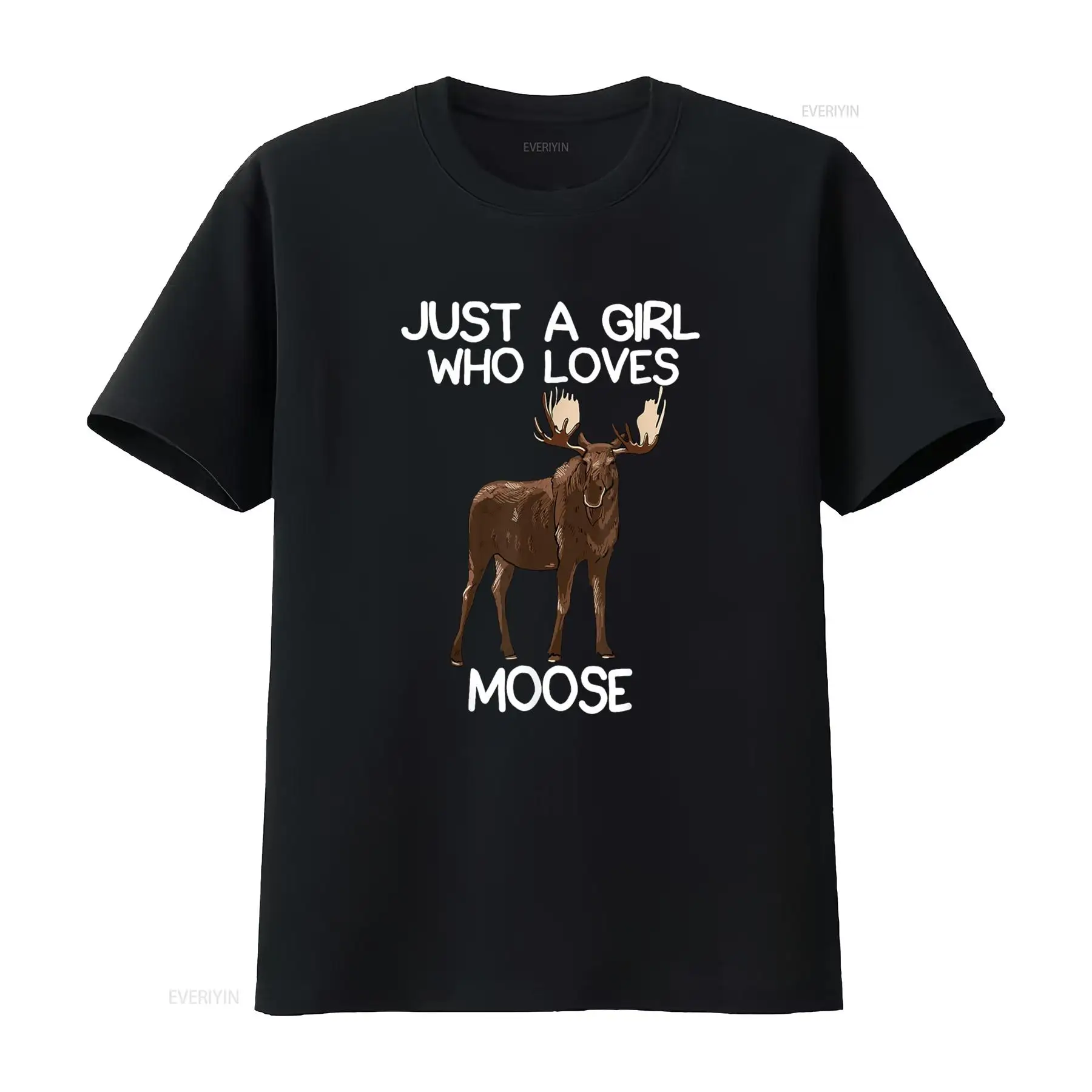 Just A Girl Who Loves Moose Fu - Vintage Fashion Quotes Short ulasan dan harga