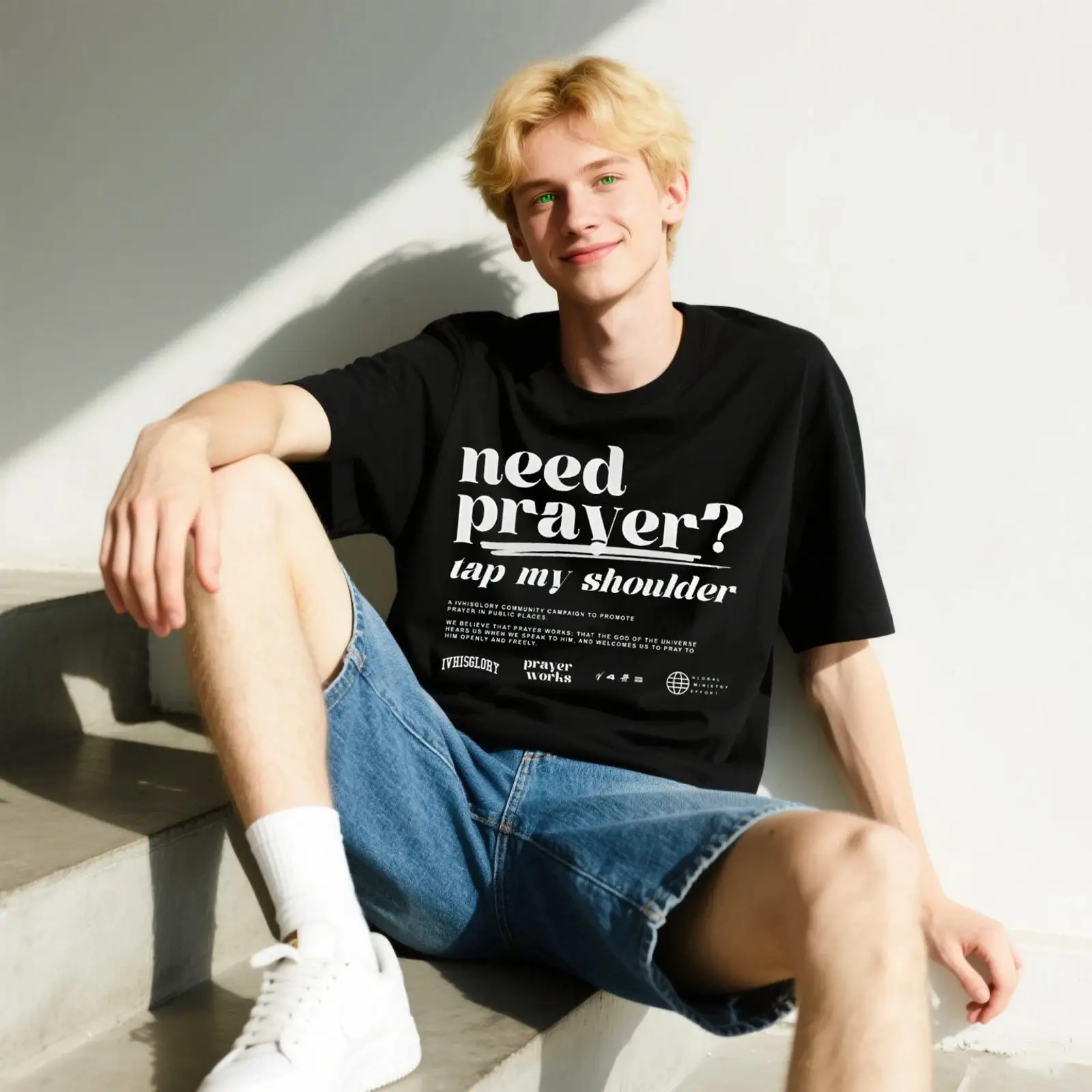 Prayer Works Campaign T Shirt  - Vintage Fashion Campaigns ulasan dan harga