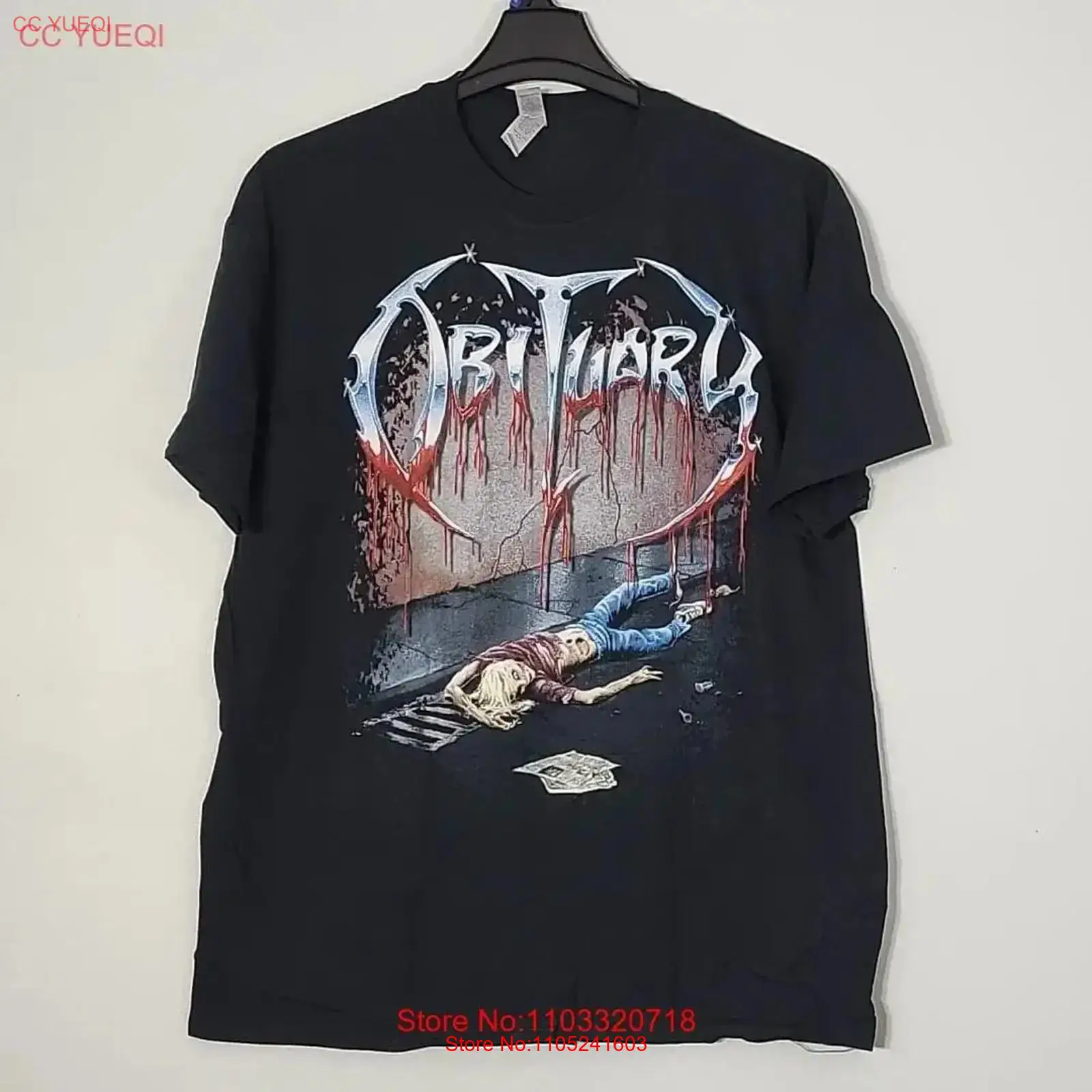 OBITUARY Slowly We Rot XL Offi - Vintage Fashion Obituaries ulasan dan harga