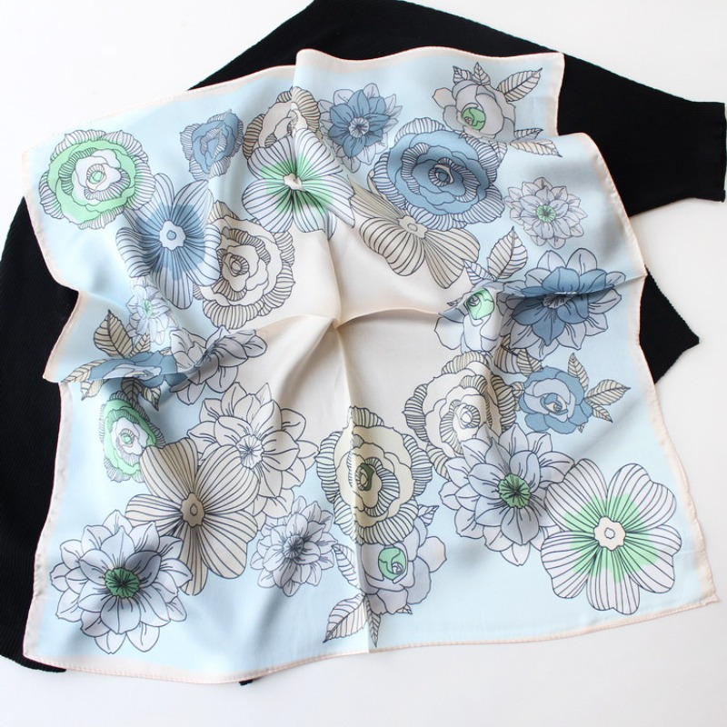 New 53cm 100% Mulberry Silk Sc - Vintage Fashion Hijab ulasan dan harga