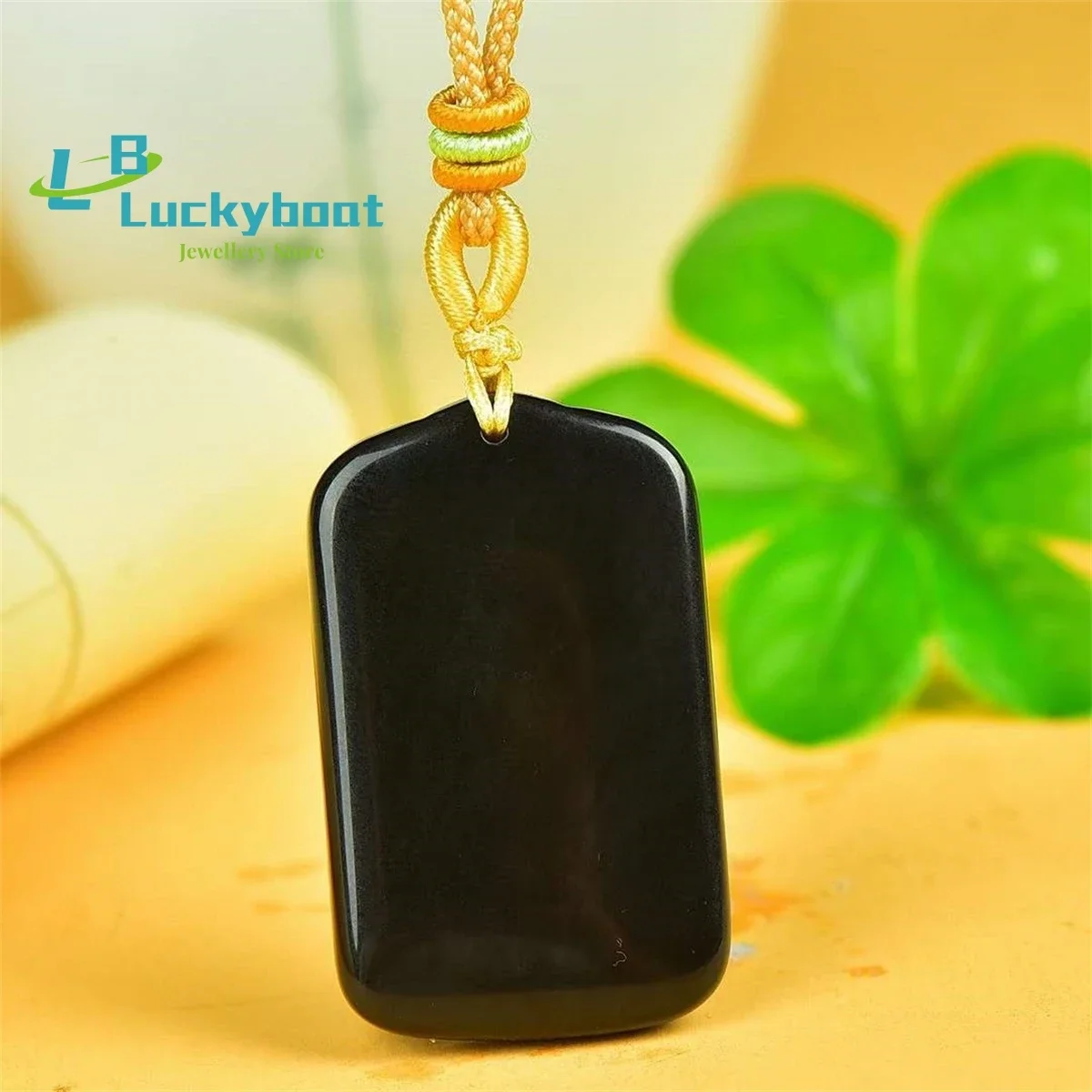 Natural Gold Silk Jade Black W - Vintage Fashion Ornaments ulasan dan harga