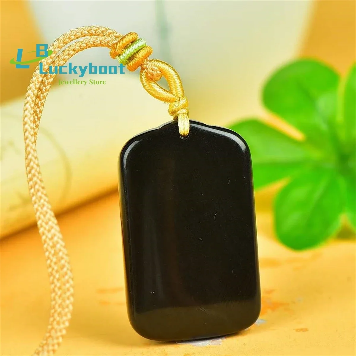 Natural Gold Silk Jade Black W - Vintage Fashion Ornaments ulasan dan harga