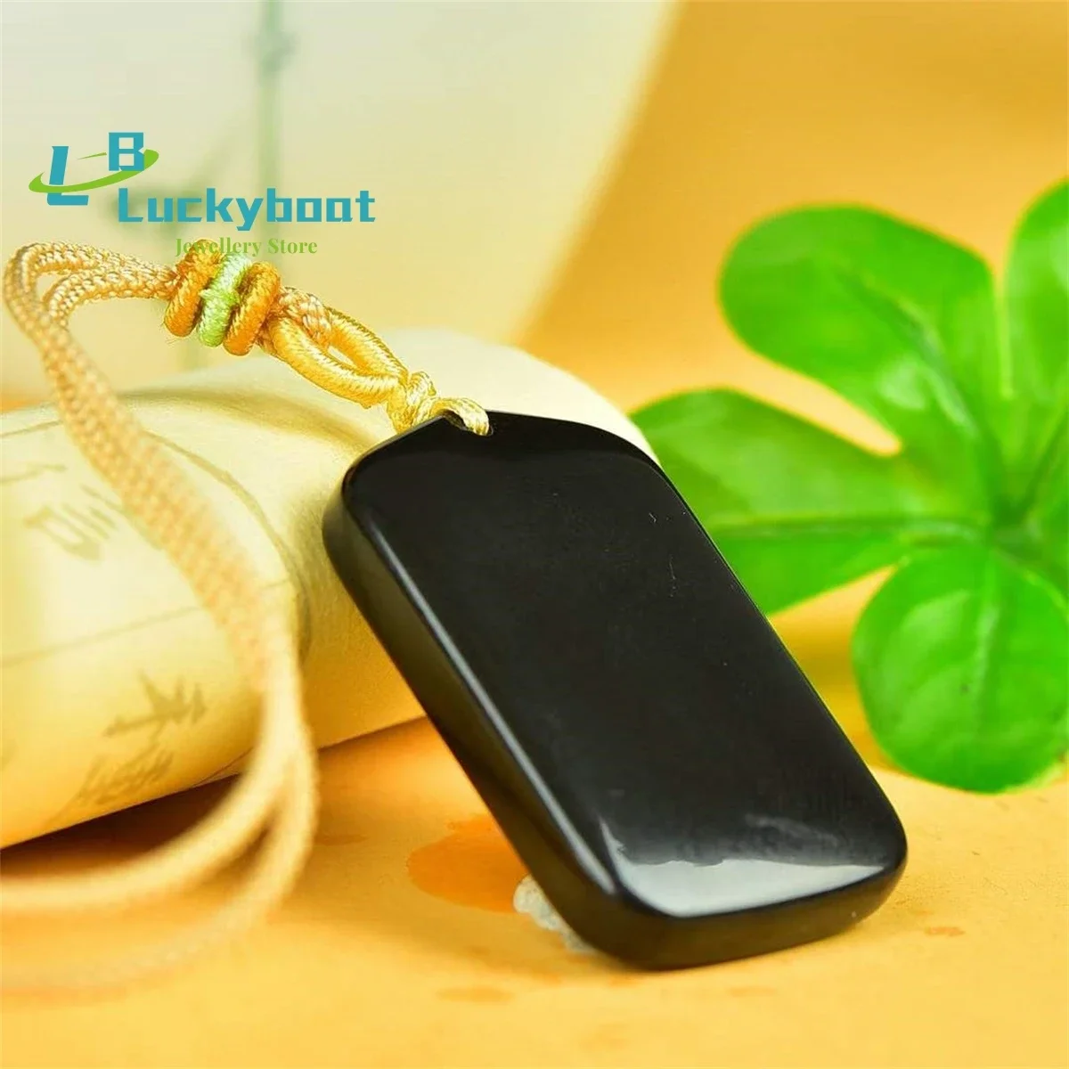 Natural Gold Silk Jade Black W - Vintage Fashion Ornaments ulasan dan harga