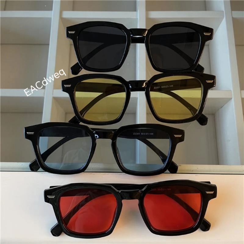 Men Rectangle Vintage Sunglass - Vintage Fashion Brands ulasan dan harga