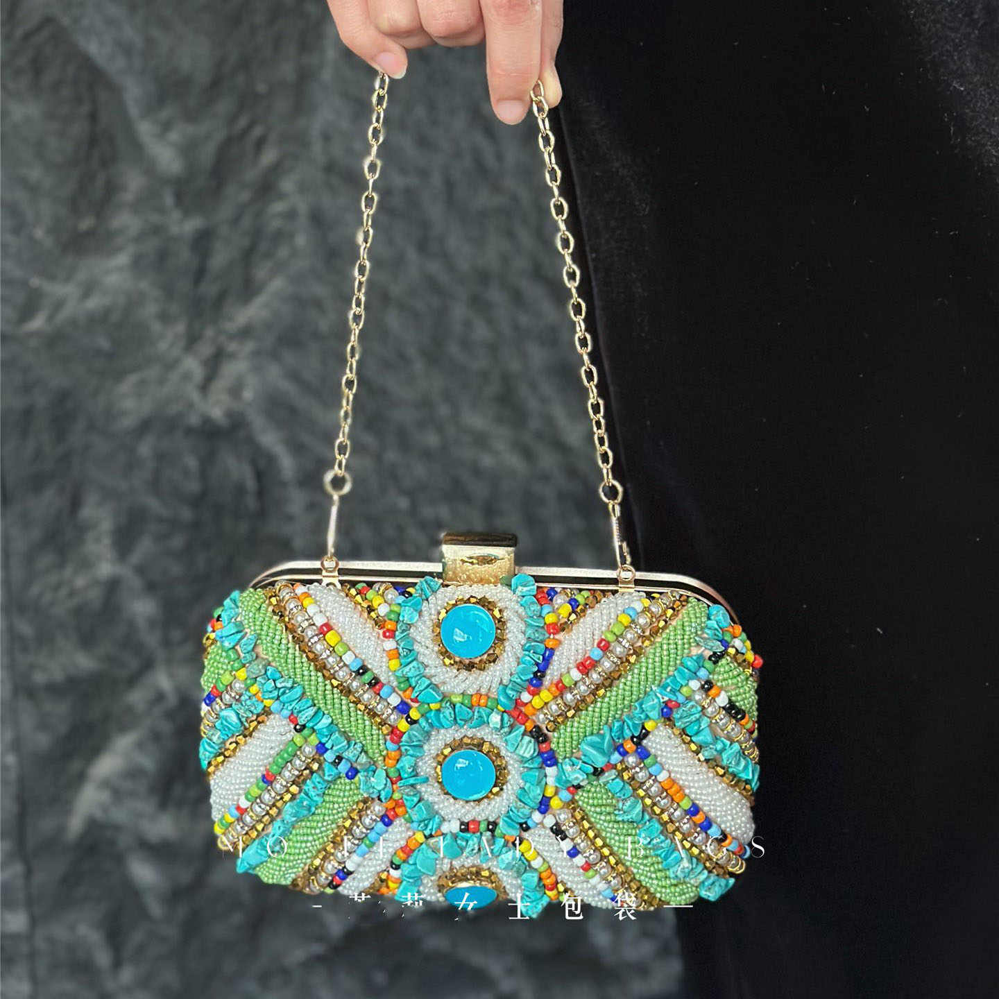 Summer Bohemian Beading Splici - Vintage Fashion Style Female ulasan dan harga