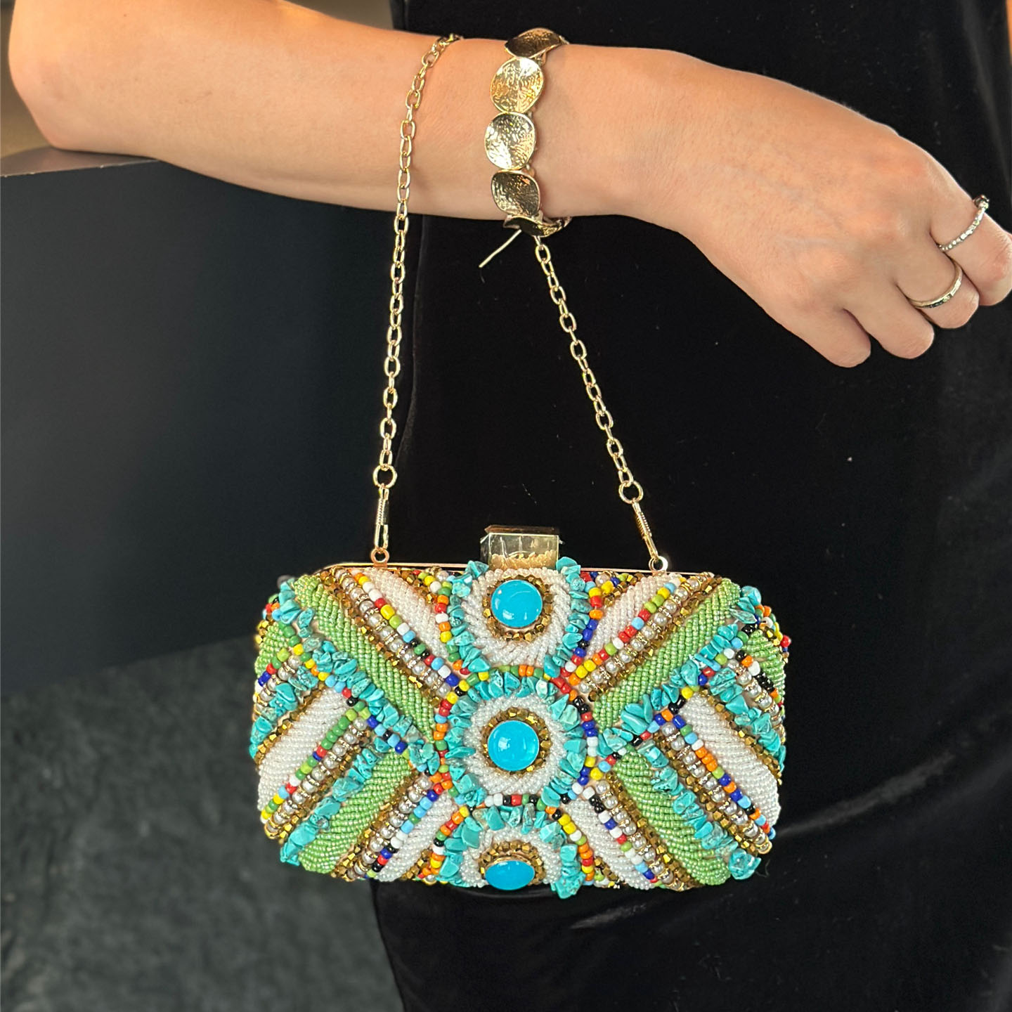 Summer Bohemian Beading Splici - Vintage Fashion Style Female ulasan dan harga