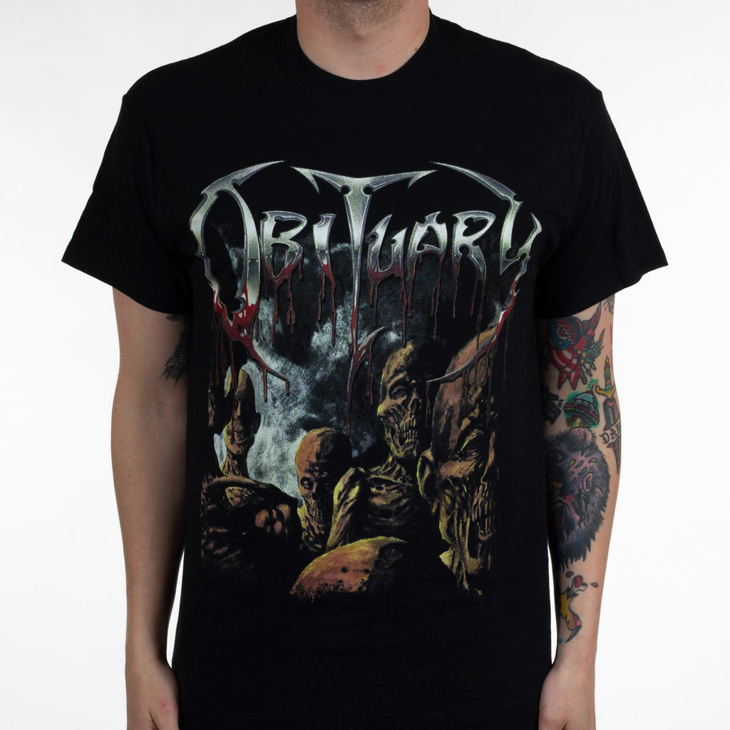 Fit Obituary Band Graphic Cott - Vintage Fashion Obituaries ulasan dan harga