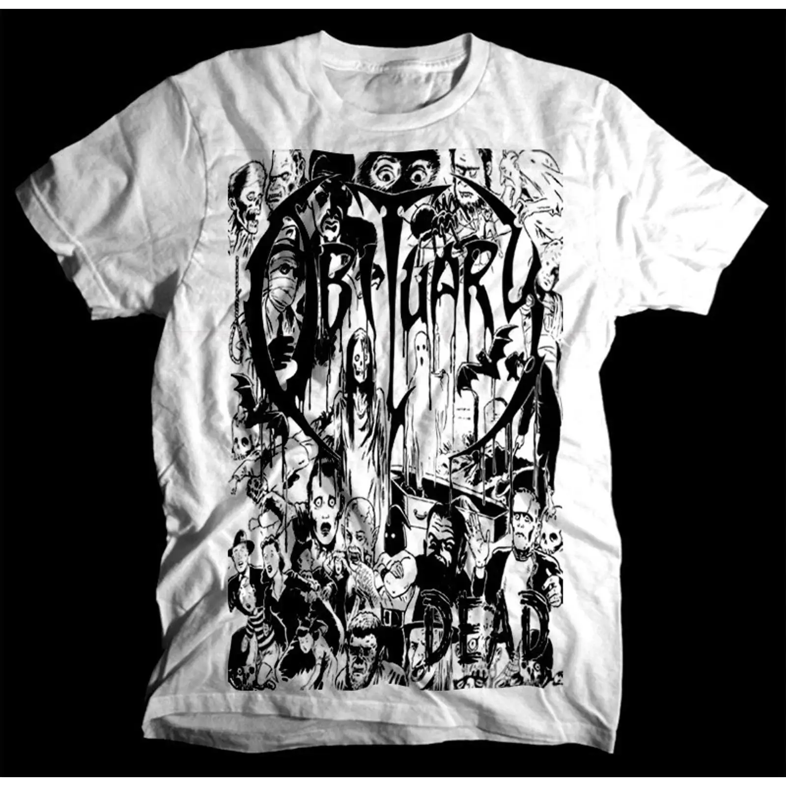 Sale Obituary Dead album WHITE - Vintage Fashion Obituaries ulasan dan harga