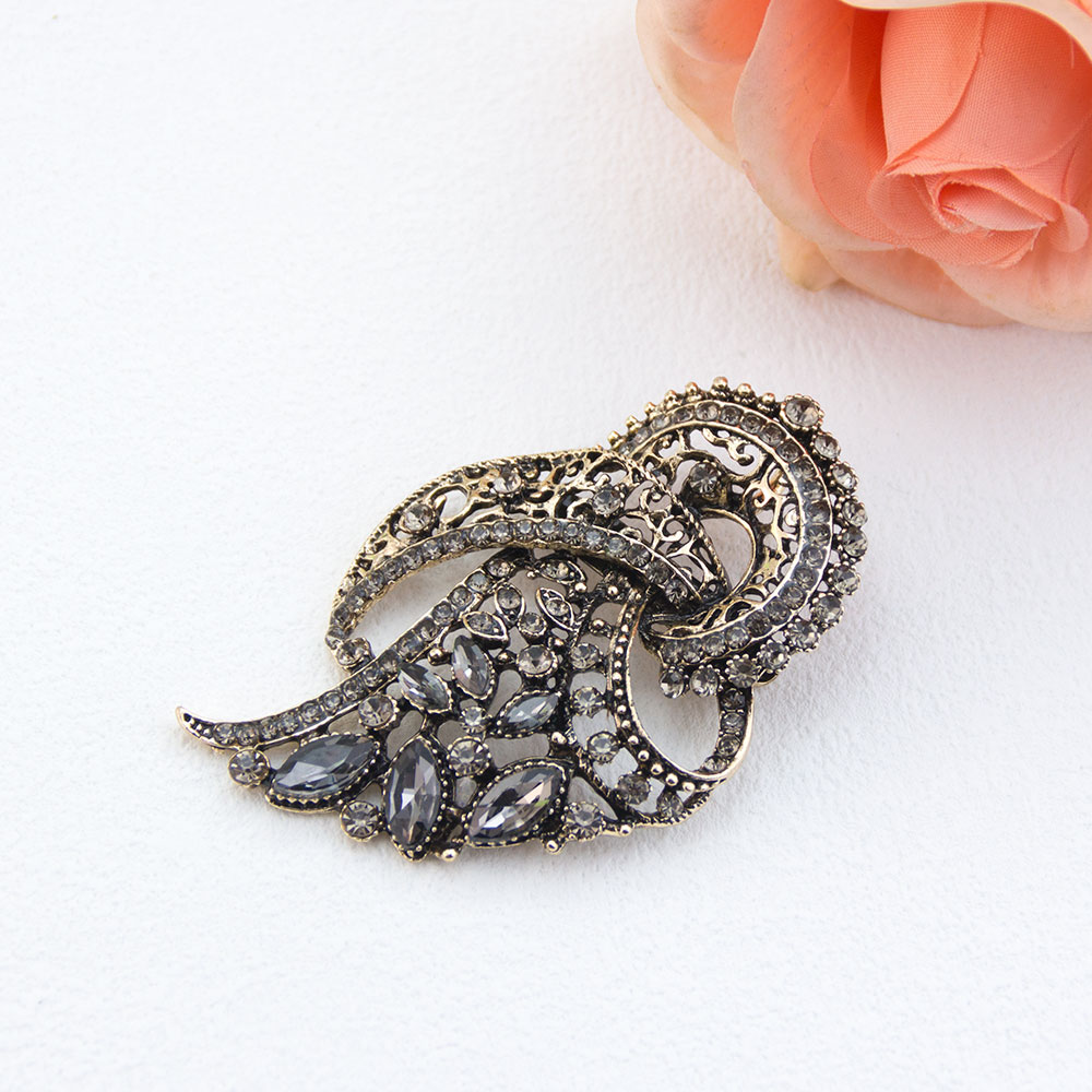 Vintage Gray Crystal Turkish B - Vintage Fashion Hijab ulasan dan harga