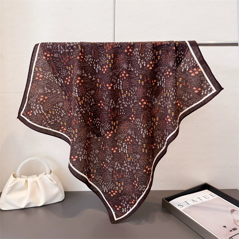 68cm Small Square Feminine Sca - Vintage Fashion Hijab ulasan dan harga