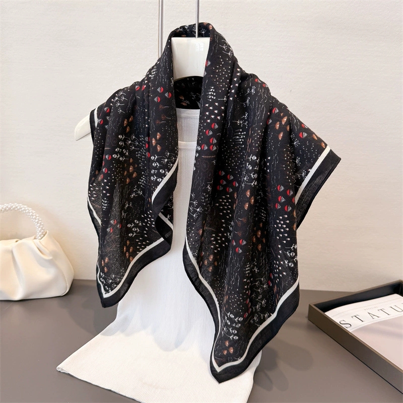 68cm Small Square Feminine Sca - Vintage Fashion Hijab ulasan dan harga