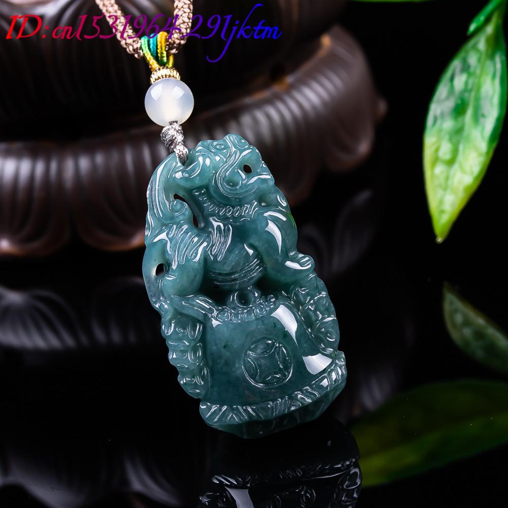 Burmese Jadeite Pixiu Pendant  - Vintage Fashion Accessories ulasan dan harga