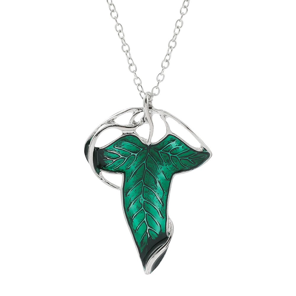 Vintage Green Leaf Pendant Nec - Vintage Fashion Accessories ulasan dan harga