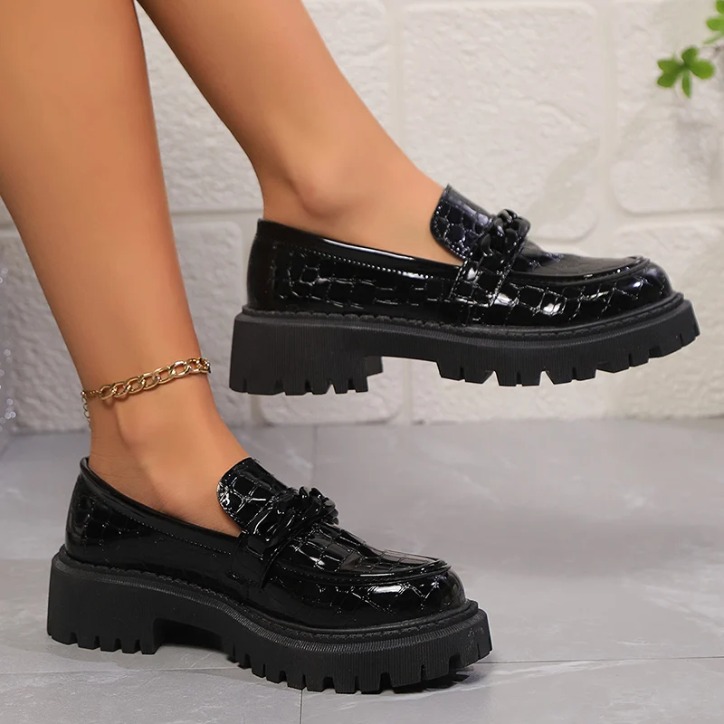 Platform Chunky Square Heel Lo - Vintage Fashion Ladies ulasan dan harga