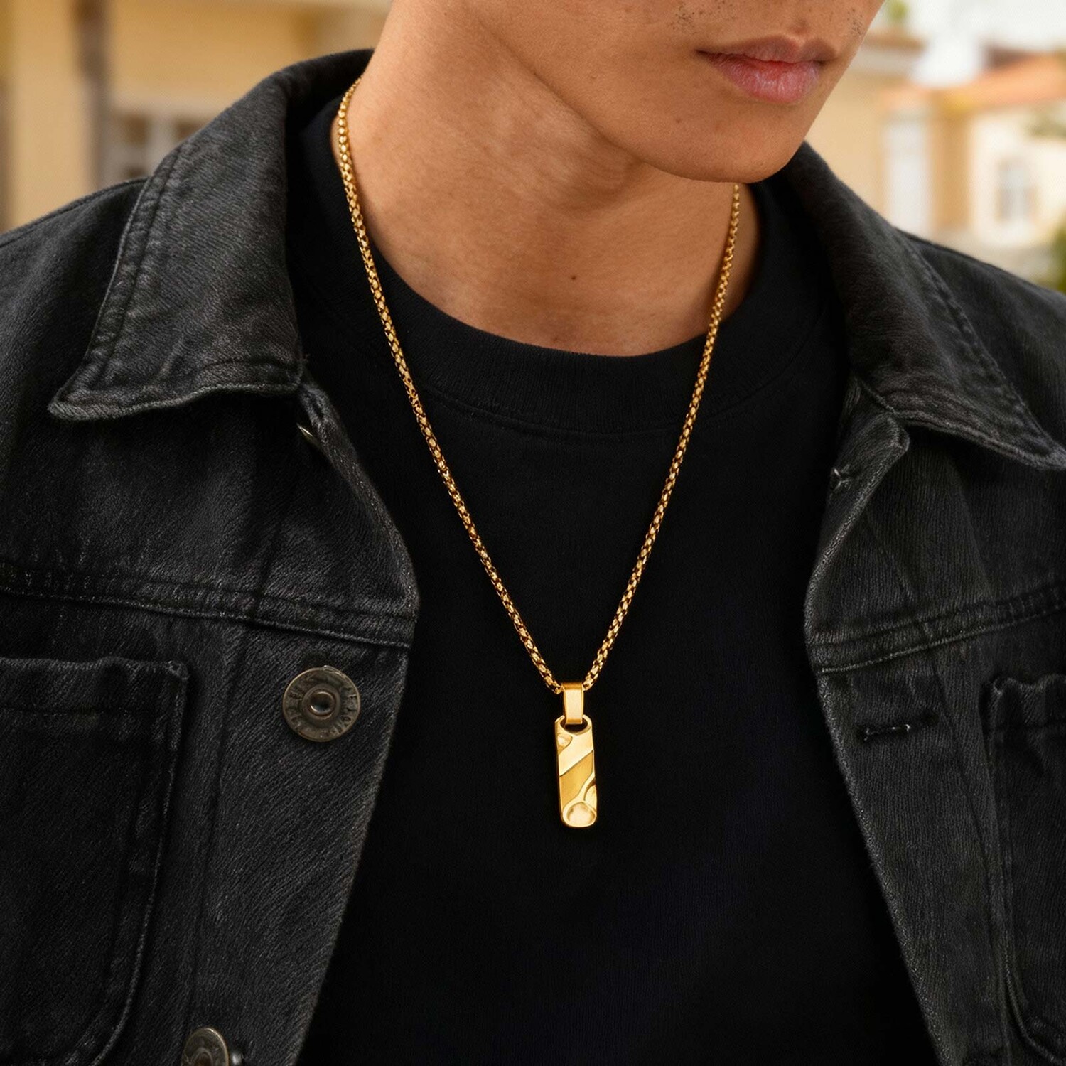 Small Dogtag Pendant Necklaces - Vintage Fashion Tags ulasan dan harga
