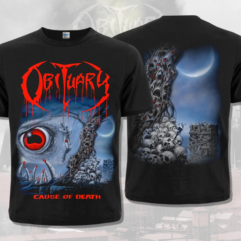 American Black T-shirt Obituar - Vintage Fashion Obituaries ulasan dan harga