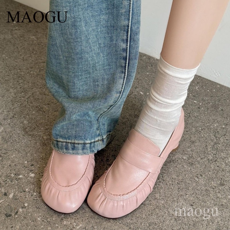 Soft Leather Loafers Women's P - Vintage Fashion Ladies ulasan dan harga