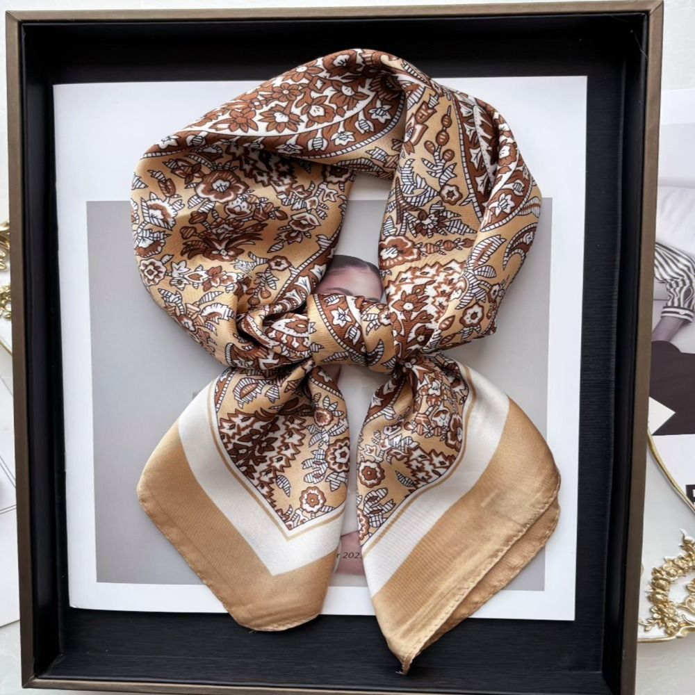 New Luxury Print Imitation Sil - Vintage Fashion Hijab ulasan dan harga