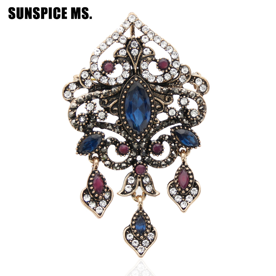 Sunspicems Turkish Women Brooc - Vintage Fashion Hijab ulasan dan harga