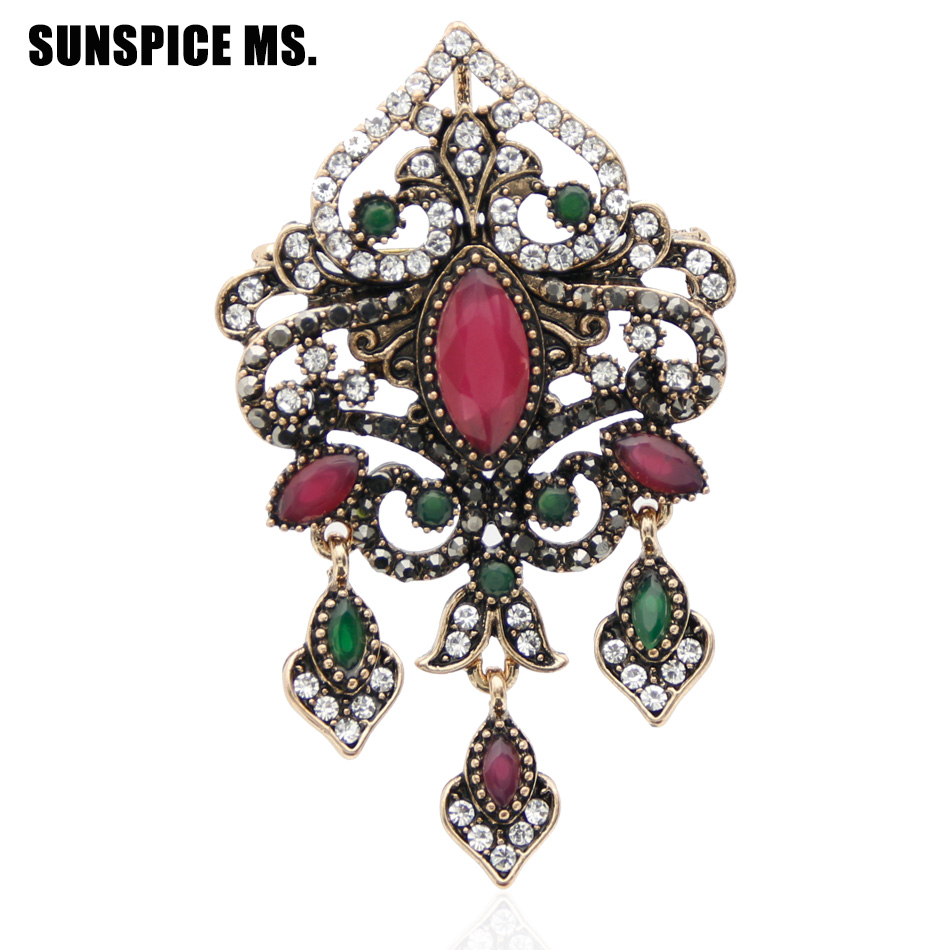 Sunspicems Turkish Women Brooc - Vintage Fashion Hijab ulasan dan harga