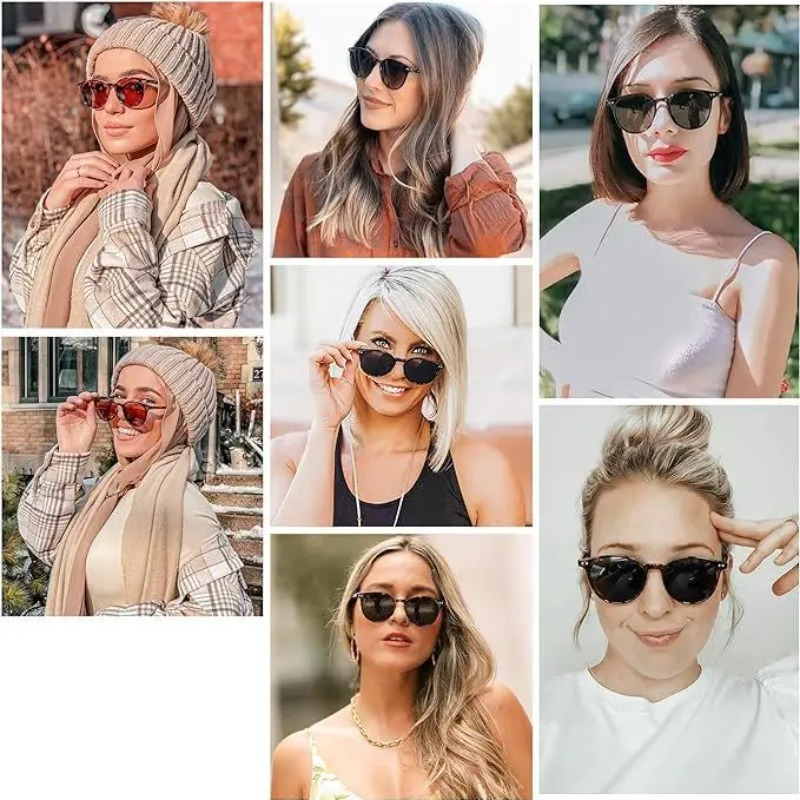 Vintage Fashion Round Sunglass - Vintage Fashion Brands ulasan dan harga