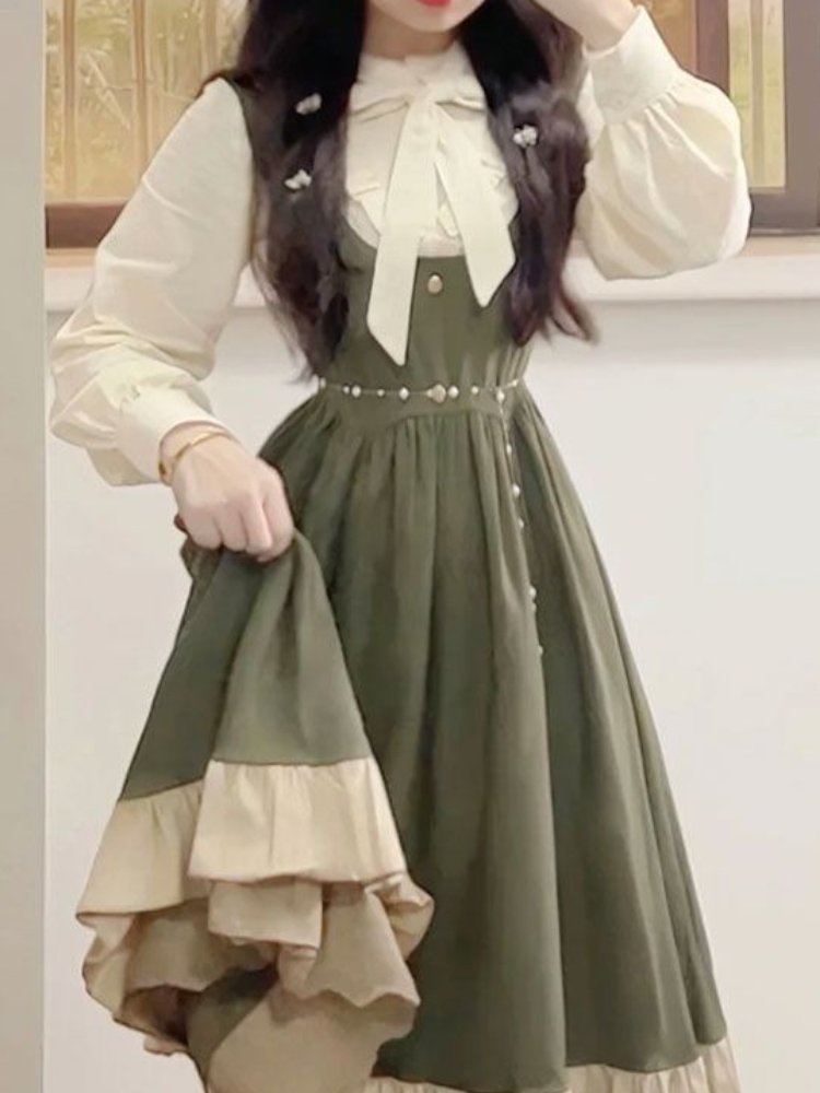 2025 New Japanese Korean Kawai - Vintage Fashion Style Female ulasan dan harga