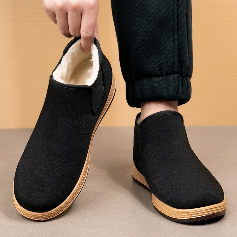 Men's Cotton Shoes Men's Winte - Vintage Fashion Fabrics ulasan dan harga