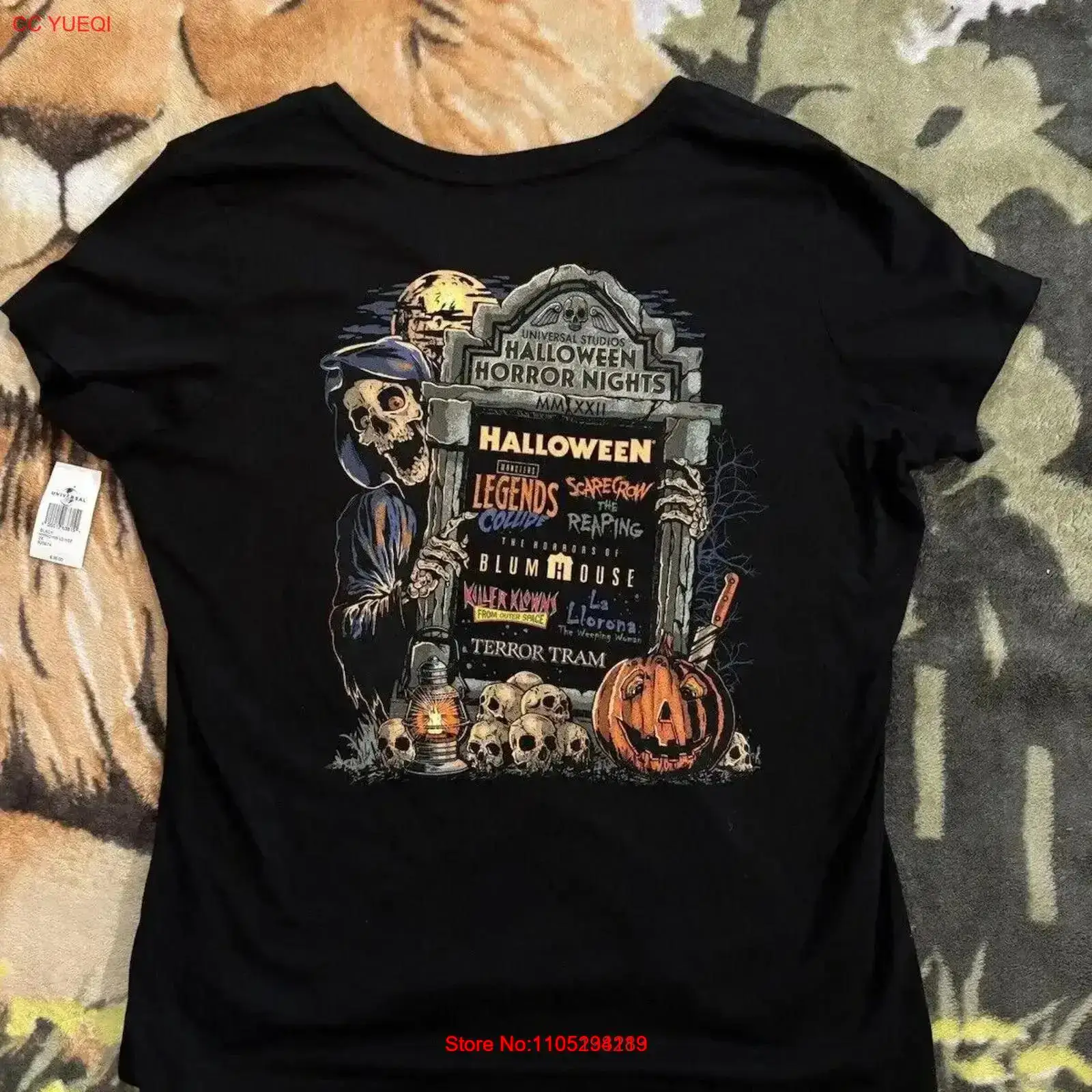 New Halloween Horror Nights T  - Vintage Fashion Tags ulasan dan harga